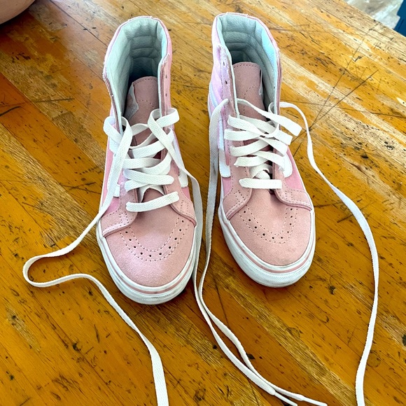 Vans Light Pink Suede High Tops Women size 5.5 - Picture 5 of 8